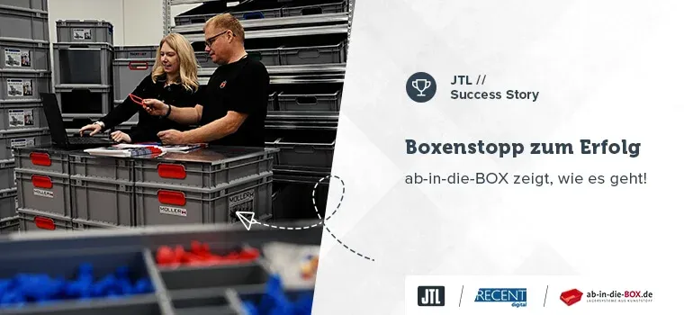 JTL Software Success Story mit Recent Marketing: ab-in-die-box