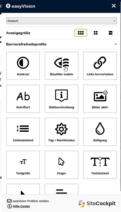 Sitecockpit easyVision